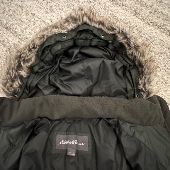Eddie Bauer Green Lodge Parka, Small - Picture 4 of 8